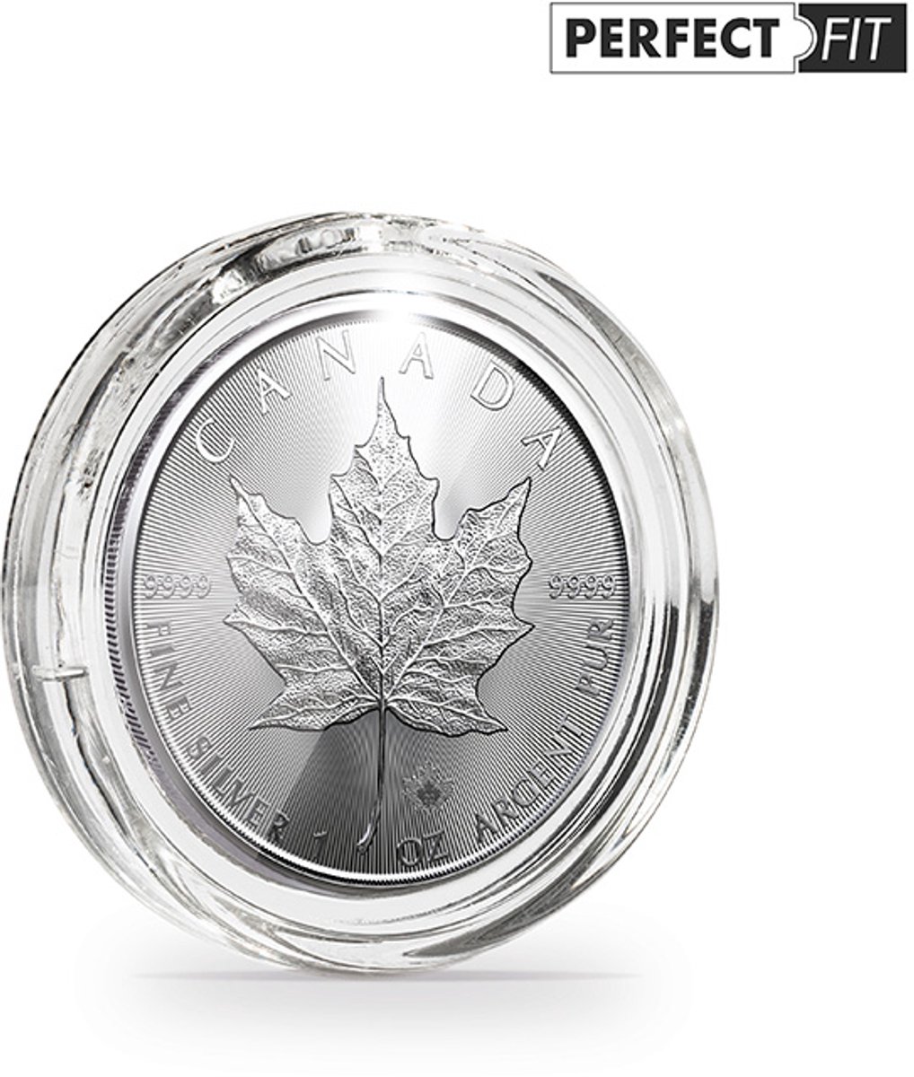 ULTRA - Muntcapsule - Muntcapsules, perfect passend voor 1 oz. Maple Leaf Silver (38,00 mm), verpakking van 100 stuks