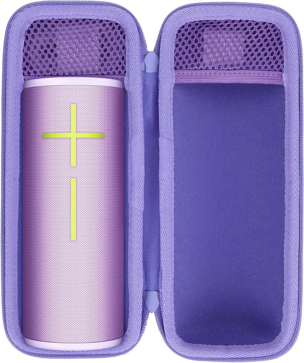 Opslagdoos voor Draagbare Waterdichte Bluetooth Speaker - Geschikt voor UE Boom 4 en 3, Paars, Bescherming en Transport