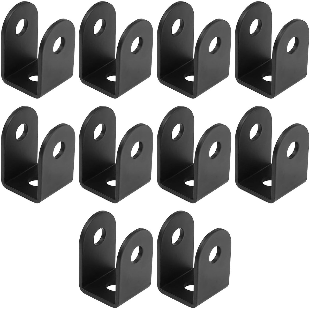 U-vormige beugels voor bevestiging, set van 10 stuks, geschikt voor 1-inch panelen, ideaal voor deuren, scheidingswanden en kolommen