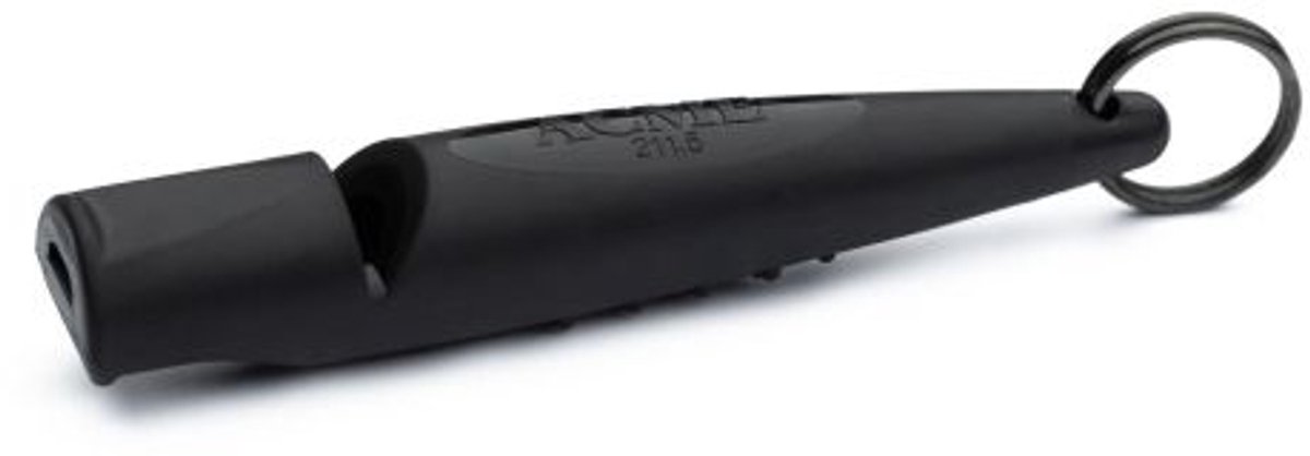 ACME - Dog Whistle - 211.5 - professionele allround hondenfluit - medium pitch - 1,5 km - zwart - zonder fluitkoord