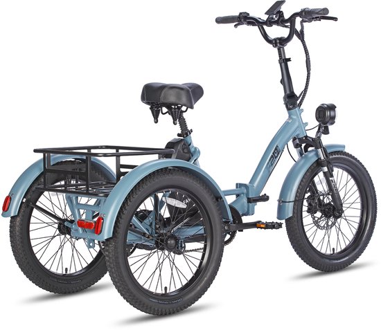 Fafrees F20 Mate Opvouwbaar Elektrisch Driewieler – 48V 20Ah Accu, 110km Bereik, 20"x3.0" Vetbanden, Hydraulische Remmen – Blauw