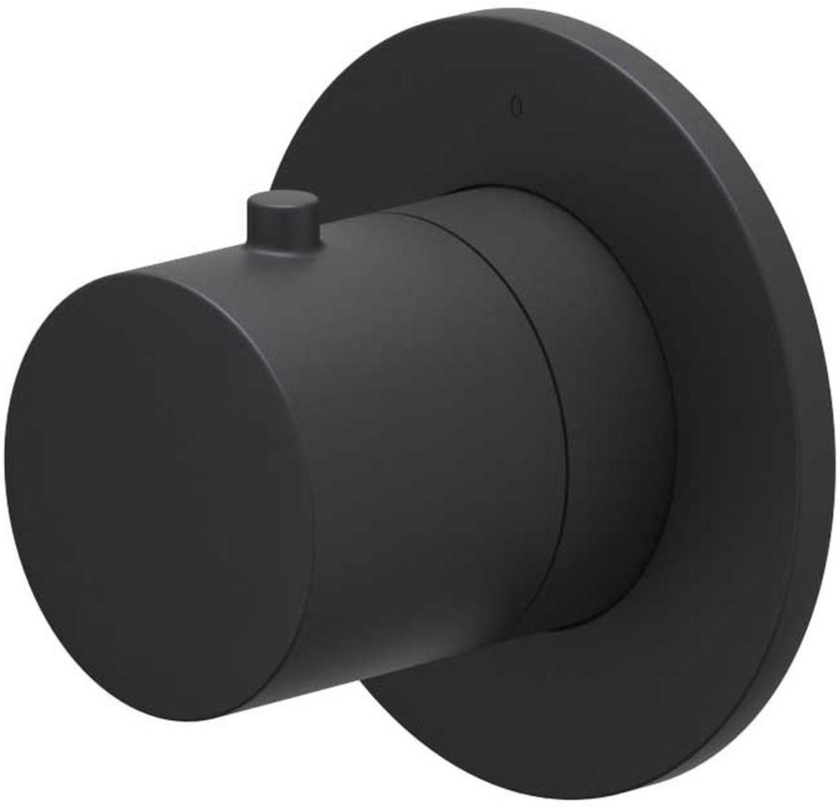 IVY Bond Symmetry Afbouwdeel voor Flow-Through Stopkraan met Rond Rozet - Mat Zwart