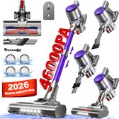Elekiatech Aspirateur-balai-35000Pa-Aspirateur-balai sans fil-2200 mAh Batterie-50 Minuten-1,5 L Bac à poussière-pour Tapis et Sols durs - Violet