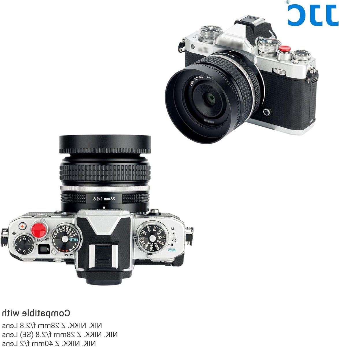 Metaal Schroeflenshood voor Nikon Nikkor Z 28mm f/2.8, Z 40mm f/2 en Z DX MC 35mm f/1.7 thumbnail 5