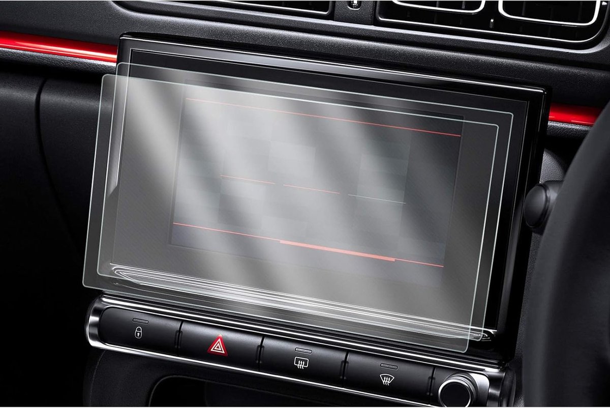 Citroen C3 C4 Navigatie Screen Protector Set van 2, 9.7 Inch, Krasbestendig, Vingerafdrukbestendig, Bescherming voor GPS-scherm
