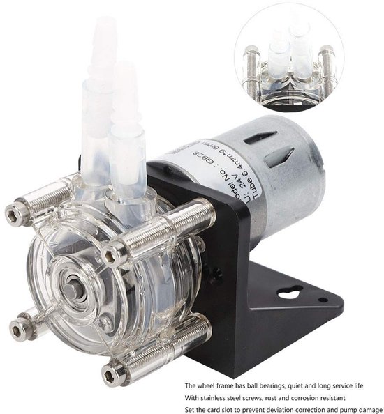 Dailygoody - Peristaltische Pomp - Corrosiebestendig - 500ml per minuut - 24V - Ideaal voor vloeistoffen - Hoge efficiëntie - Geschikt voor industriël — afbeelding 4