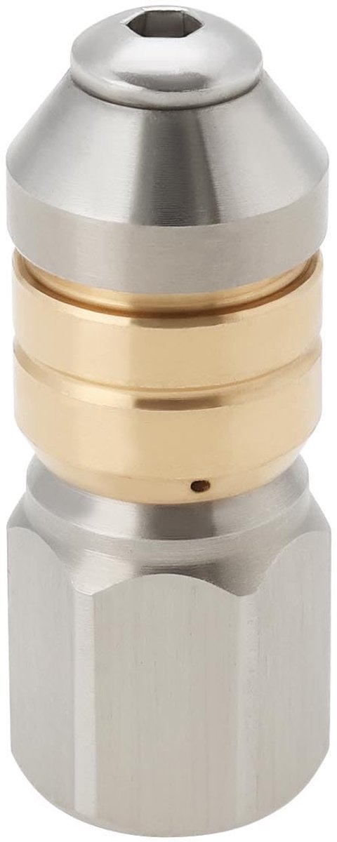 Dailygoods - Pijp Reiniging Nozzle - Rvs Water Jetter - 1/8 Inch - Hoogdruk Pijp Reiniger - Voor Smalle Pijpen - Geschikt voor Rioolreiniging