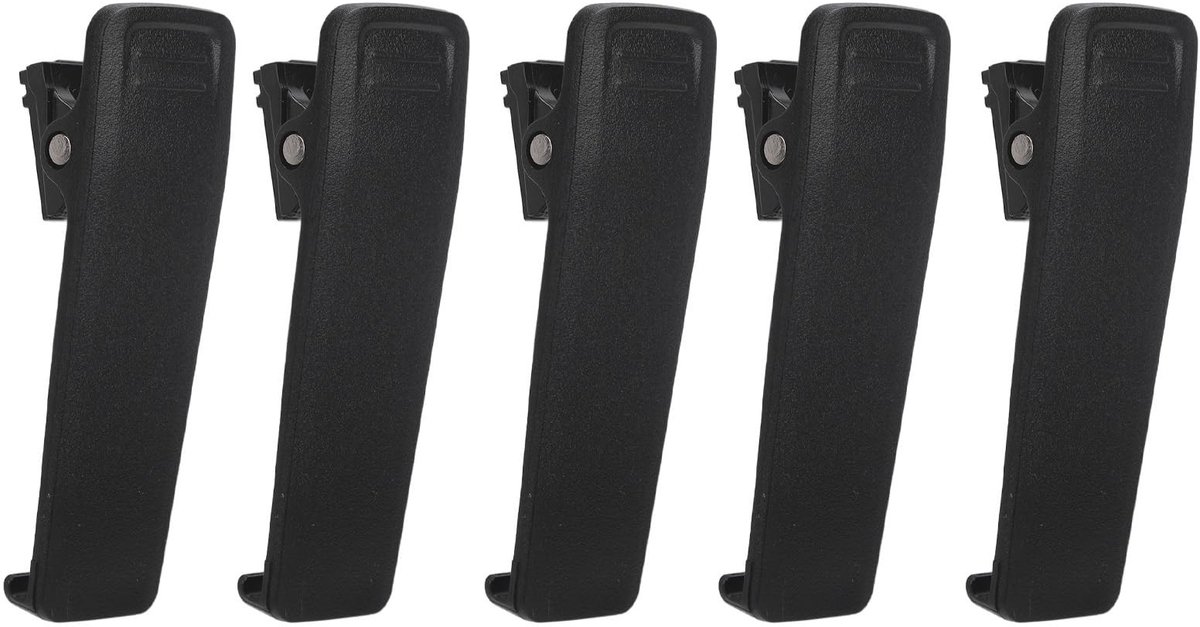 Dailygoody - Walkie Talkie Riemclip - Vervangende riemclip - Stevig en betrouwbaar - Zwart - Draagbare radio-riemhouder - Ideaal voor IC‑705 en IP‑100