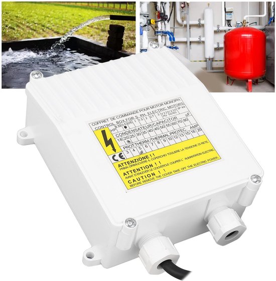Dailygoods - Diepe Put Pomp - Controlebox met Thermische Bescherming - 220V - Waterpomp - Efficiënte waterafvoer - Geschikt voor putten - Krachtige mo van Dailygoods — afbeelding 5