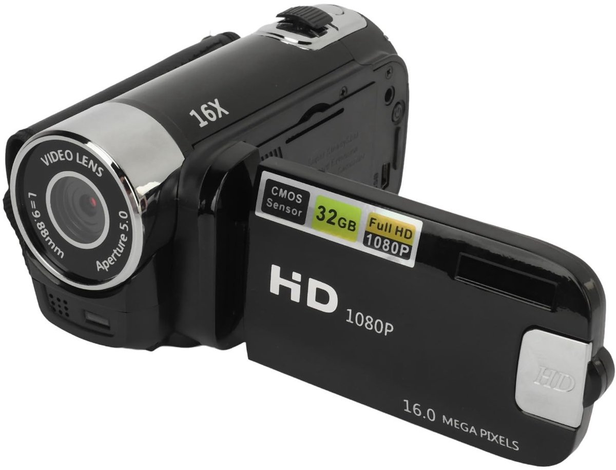 1080P 16MP Digitale Videocamera Vlogging-camcorder met 16x Zoom - Compacte Camera-camcorder voor Fotografie