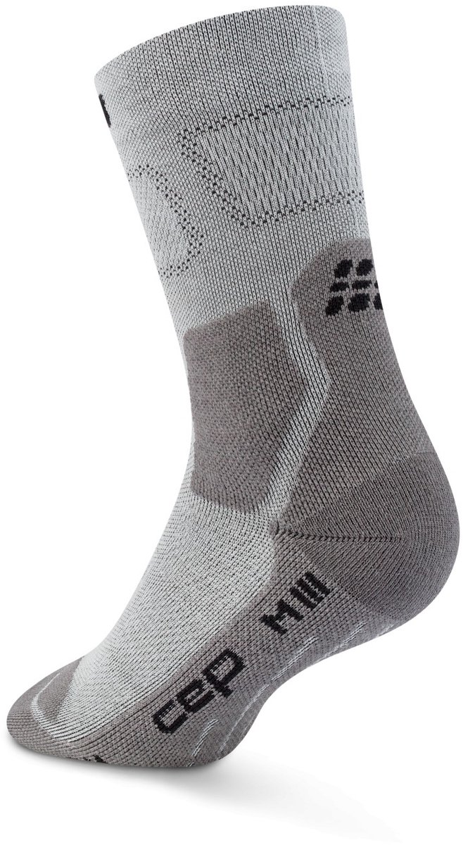 CEP Hiking Light Merino Mid-Cut Compressie /Donkergrijs Heren 42-45