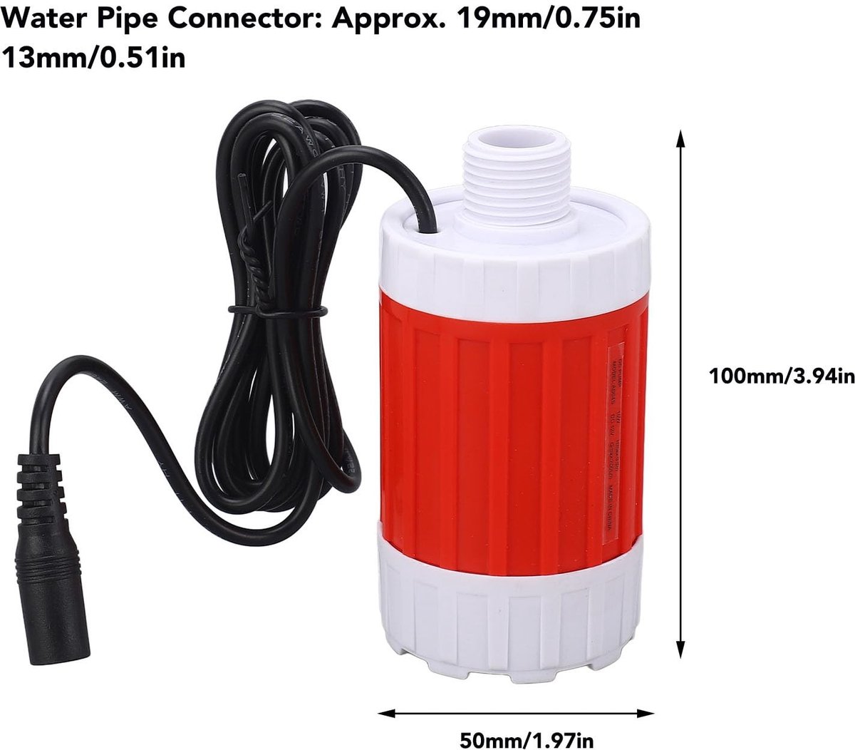 Dailygoody - Mini-dompelpomp - 700L/H Waterpomp - Ultrastille Fonteinpomp - Compacte Afmetingen - Perfect voor Aquaria en Vijvers – foto 7