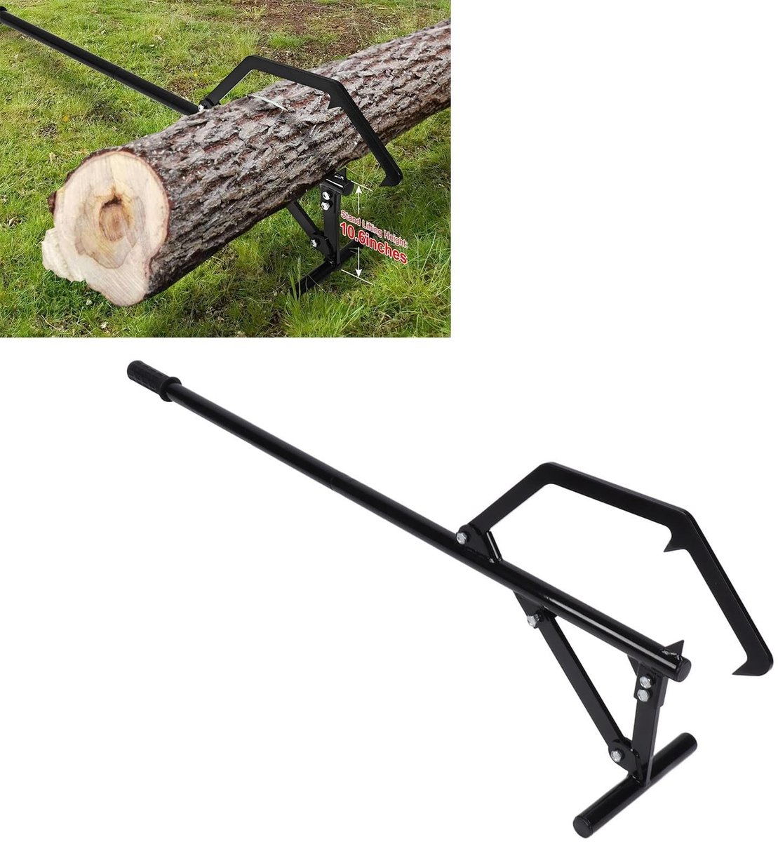 Dailygoody - Stamlifters - Boomlifter 130cm - Grote hefboomwerking - Ergonomisch ontwerp - Hulp bij het tillen van boomstammen - Geschikt voor houtbew