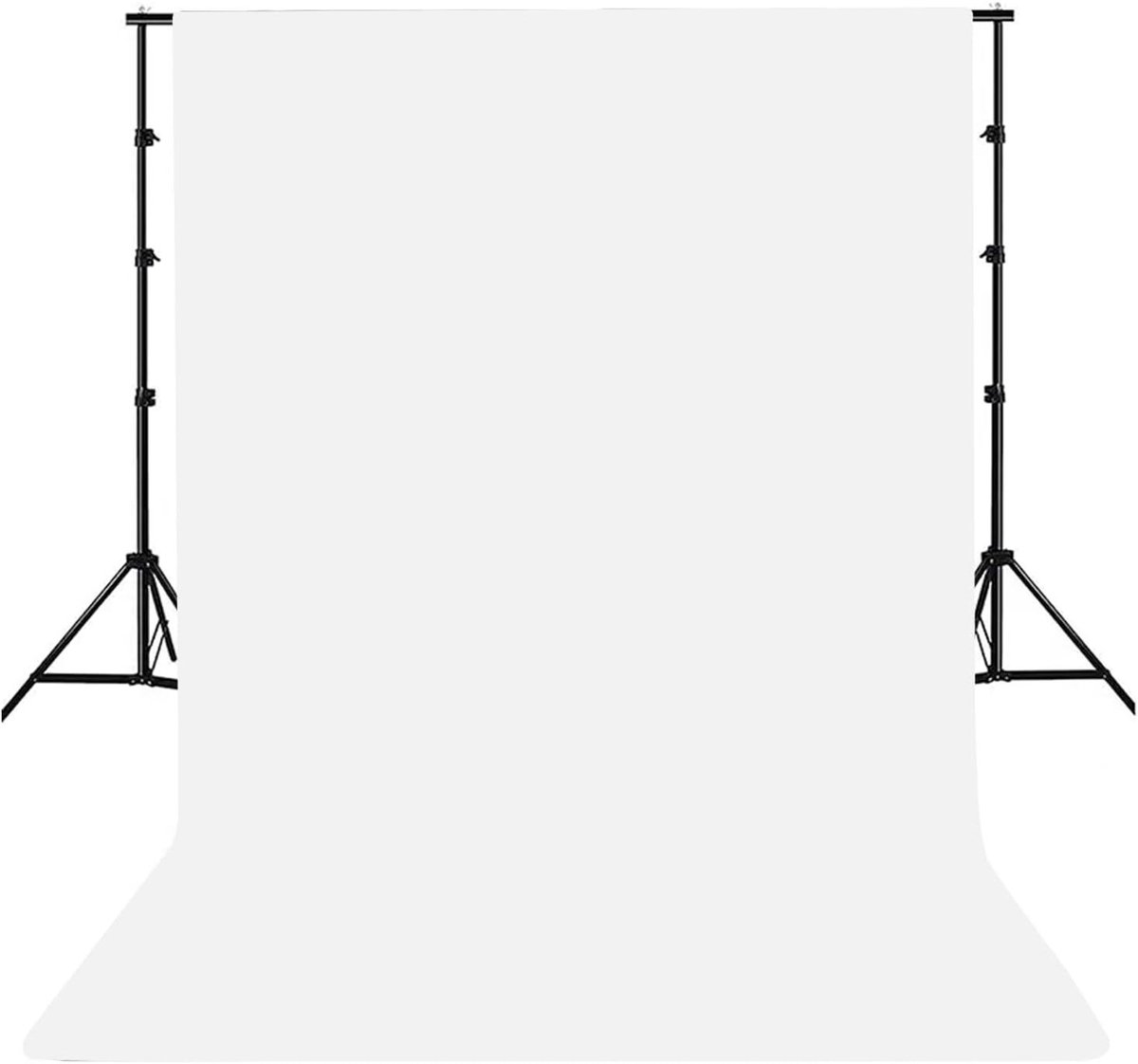 Vouwbare Achtergrond van Polyester Katoen 3x3m voor Fotografie, Studio en Live Streaming - Niet Reflecterende Fotostof met Rod Pocket