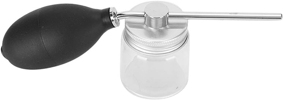 Haarvezel Applicator en Sprayfles voor Haarversterking met Glazen Mondstuk en Atomizer voor Volumineuze Haarvezels en Haarvergroting