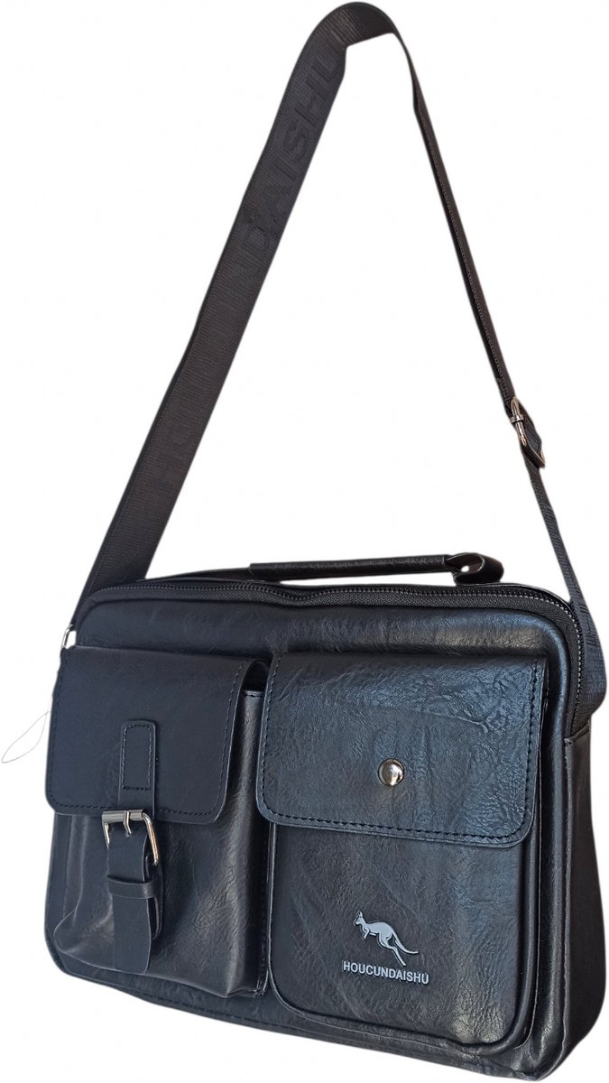 TK-S Crossbody - schoudertas - imitatieleer waterdicht (29*20cm) - zwart