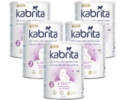Kabrita 2 Opvolgmelk Multipack – Geitenmelk Flesvoeding vanaf 6 maanden – 5x800g – voordeelverpakking