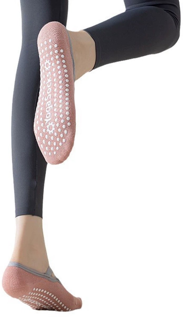 4 Paar - Dames Antislip Yoga Pilates Sokken - 4 kleuren - Gripsokken voor binnen - Polyester - Ademend sokken - Antislip sokken - Yoga Sokken - Voor Ballet, Dans, Fitness & Dagelijkse Workouts van Merkloos — afbeelding 5