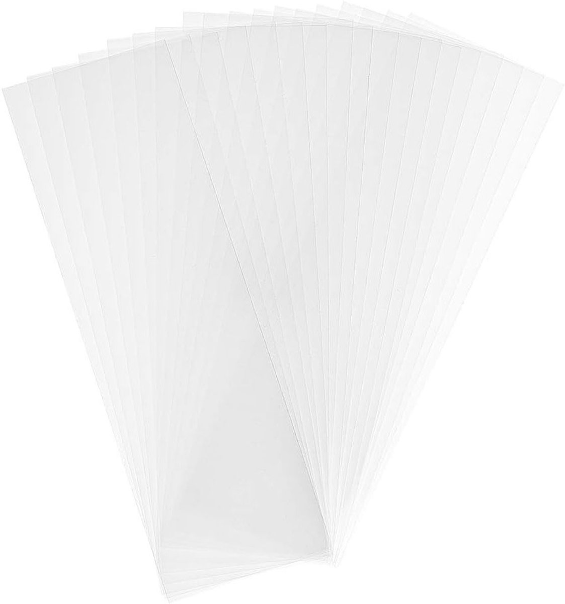 Set van 500 heldere plastic voedselzakken van 8 x 25 cm voor geschenken, feestjes en zelfgemaakte lekkernijen