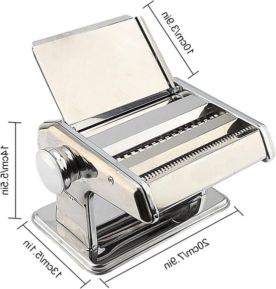 Jhubersproducts - Pasta Cutter Machine - 3-in-1 Noodle Roller en Maker - voor Lasagna en Spaghetti - Snijmessen 0.5-3mm - Voor het hele gezin van Jhubersproducts — afbeelding 5