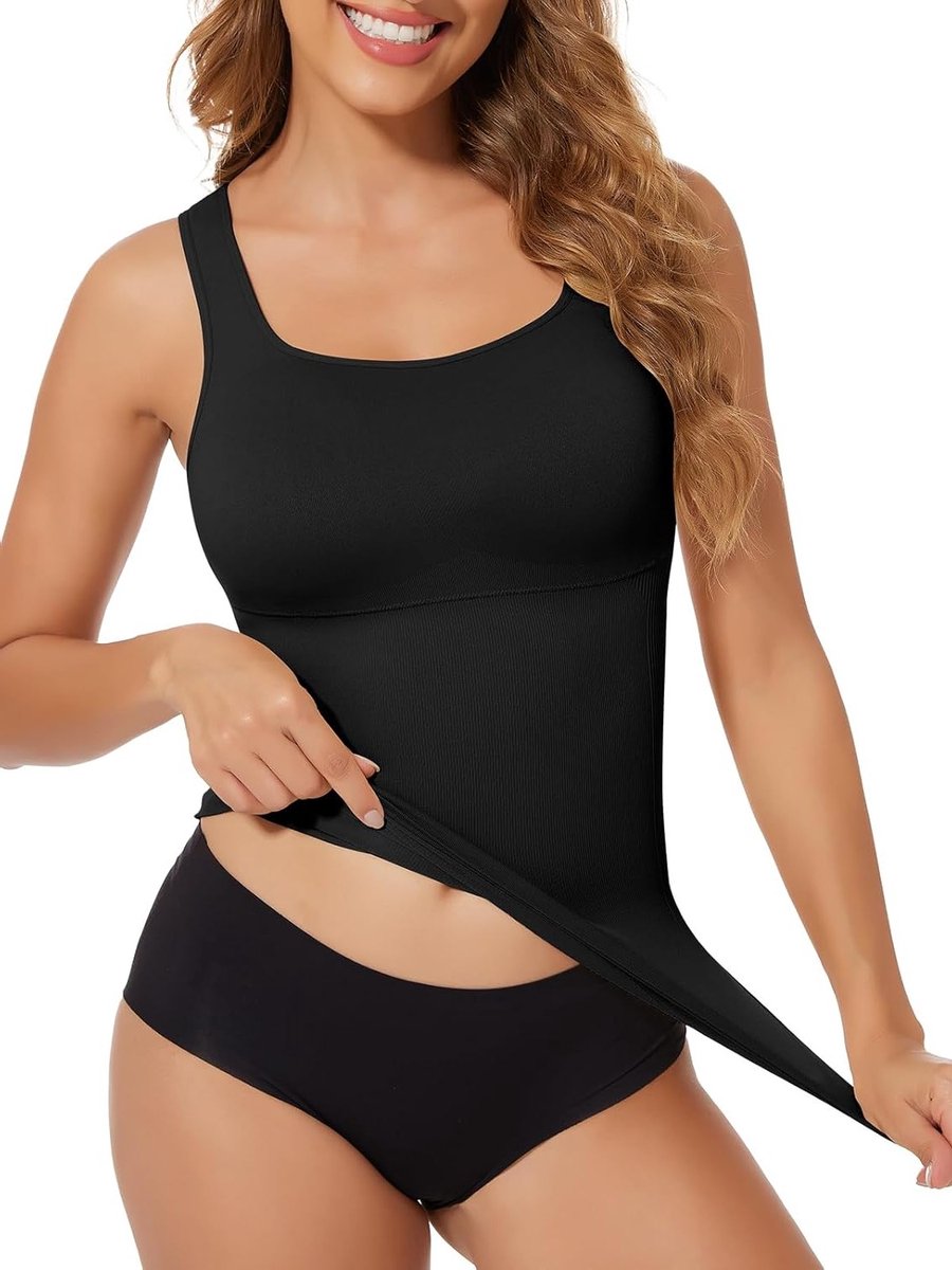 Vrouwen Shaping Onderhemd met Buikcontrole - Comfortabele Camisole voor een Strakke Lijn en Ondersteuning