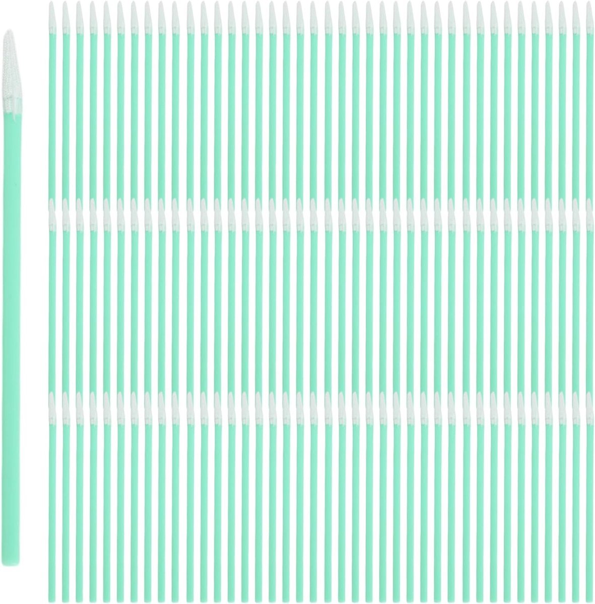 100 Stuks Reinigingsstokken, Katoenen Swabs in Dots, Lintvrije Tips voor Printer, Camera en Elektronica, 73 mm, Ideaal voor Polijsten en Schoonmaken