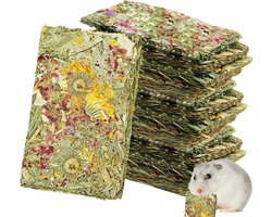 15 Stuks Natuurlijke Knaagspeeltjes voor Konijnen en Chinchilla's - Molar Snacks en Treats voor Gezonde Tanden