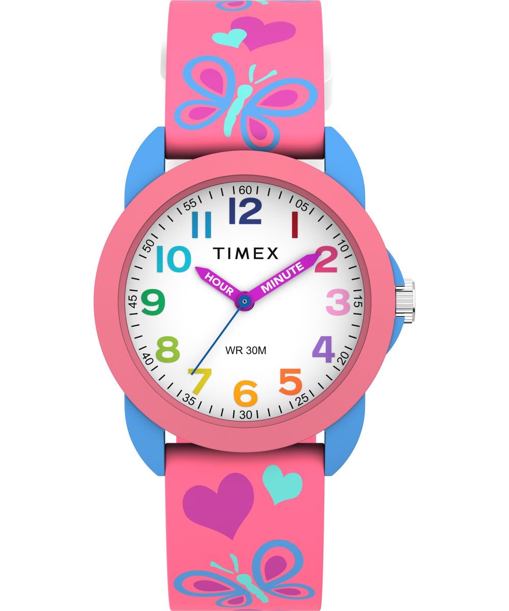 Timex Kids Time Teacher TW2Y59700 Horloge - Siliconen - Roze - Ø 30 mm
