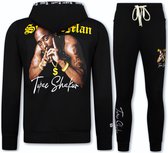 Tupac Kleding - Joggingpak Heren 2Pac - Tupac Trainingspakken Heren - 3389 - Zwart