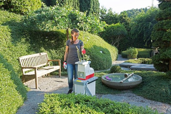 RUX® Professionele Hakselaar Versnipperaar - Hakselaar Electrisch 60L - Takken Versnipperaar Hakselaar - 3000W - Max, Ø44mm - Incl, Wielen, Opvangzak, Duurzame Draaimessen - Heggen, Bomen en Haag -Tuinonderhoud - Grijs- 53cm x 36cm x 93cm van Rux — afbeelding 2