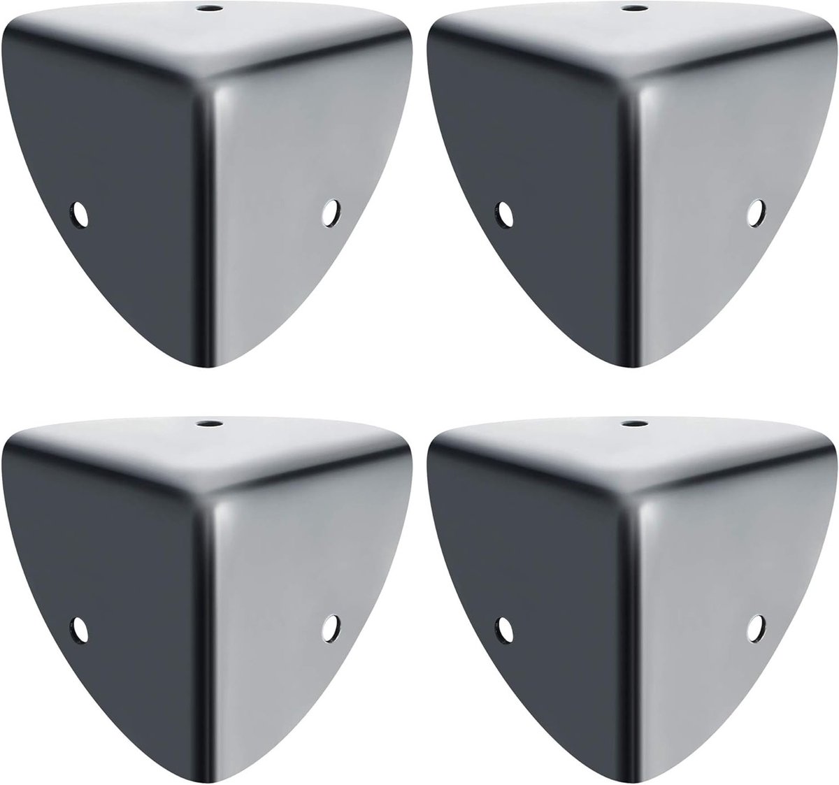 4-delige Hoekbescherming voor Tafel - Zwart Aluminium voor Meubelbescherming, Decoratie en Schokabsorptie