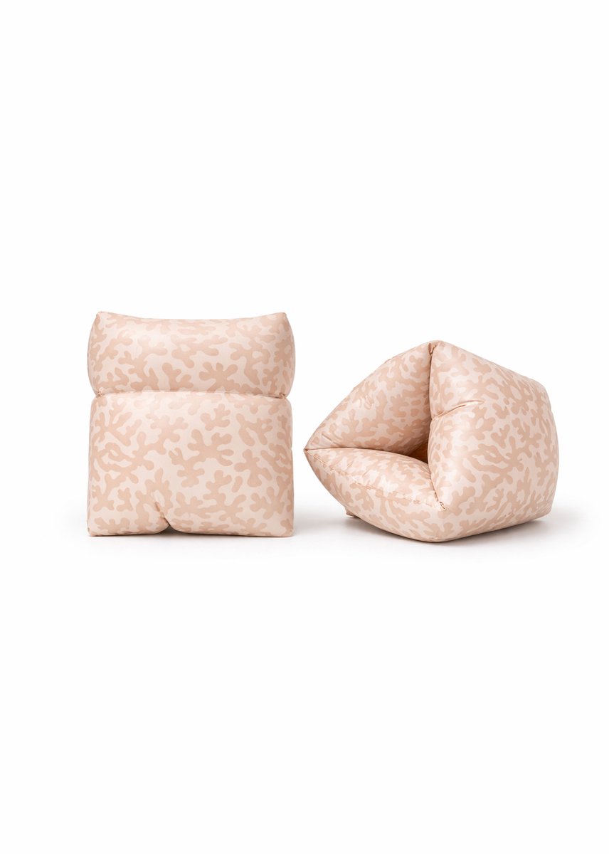 Mrs Ertha - zwembandjes - zwemvleugels - Roll up - 2-6 jaar - 11-30kg - Blushin Coral