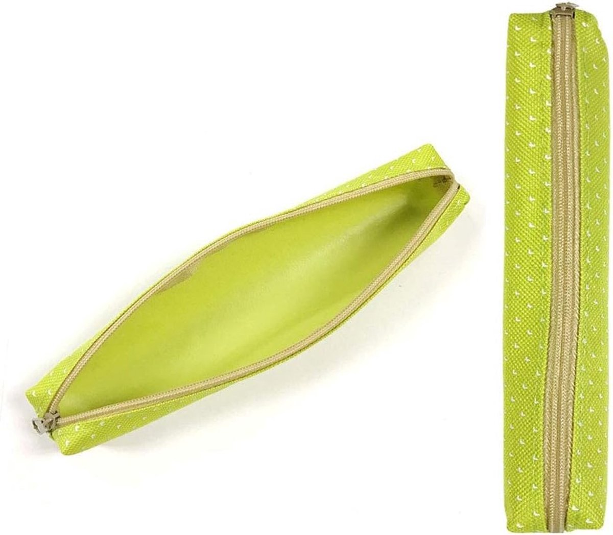 Kleurrijke Oxford Potloodtas, Draagbare en Eenvoudige Tas voor Kinderen en Volwassenen, Perfect voor School, Kantoor en Reizen (Groen)
