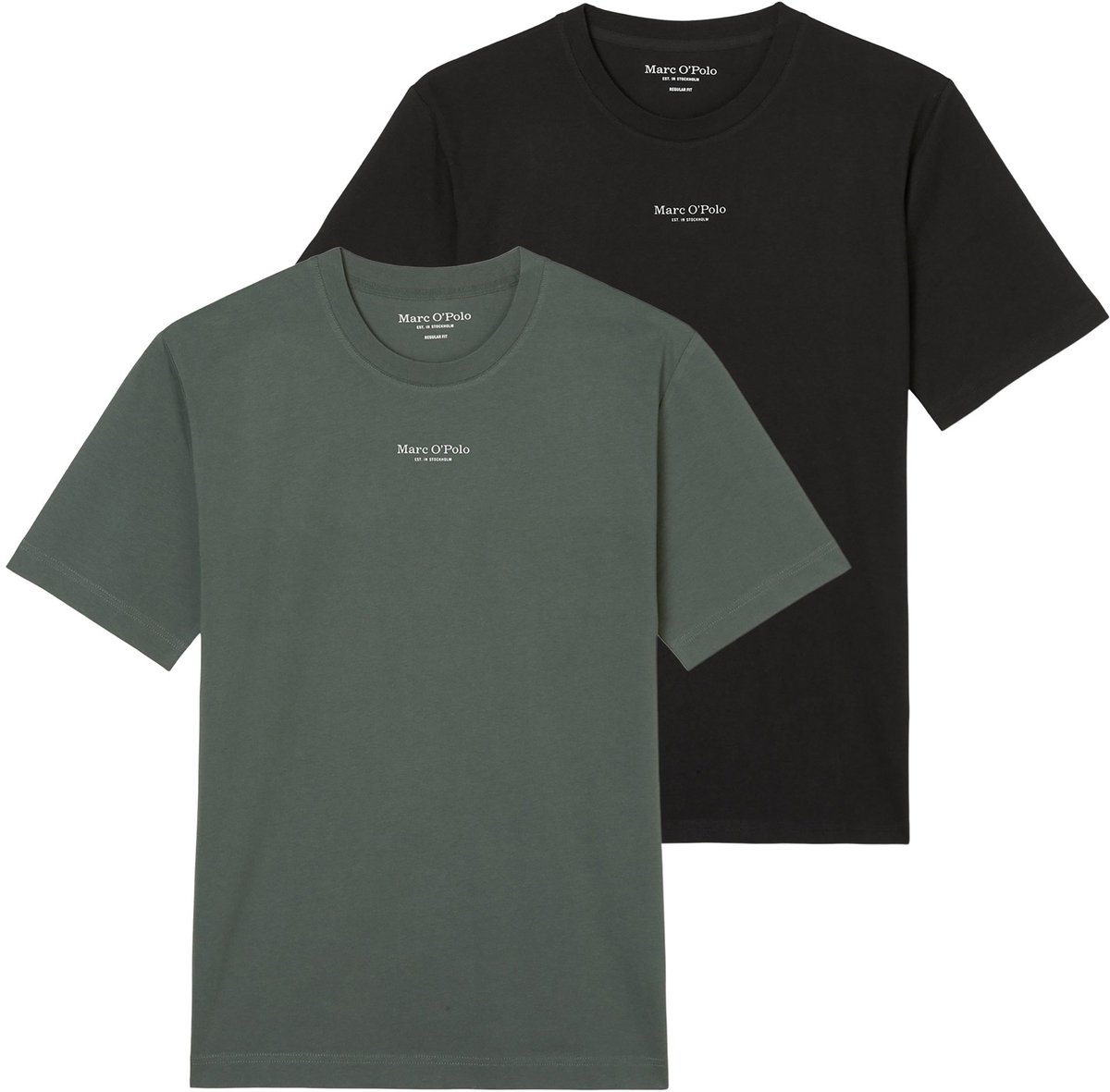 Marc O Polo T-shirt Medium-Logo Set van 2