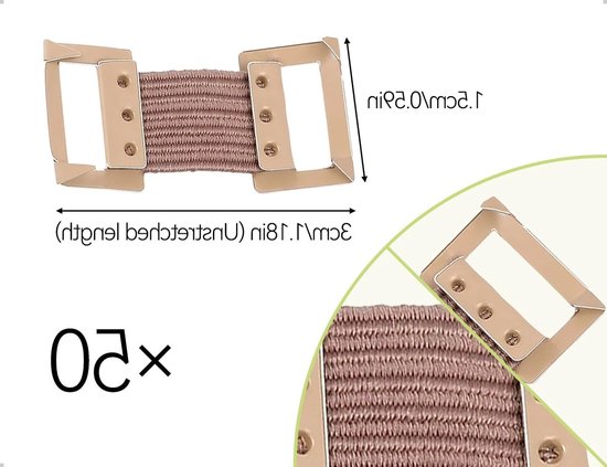 Set van 50 Elastische Verbandclips voor Dagelijks Gebruik en Buitenbescherming - Universale Aluminium Beugels voor Extra Fixatie en Ondersteuning — afbeelding 5
