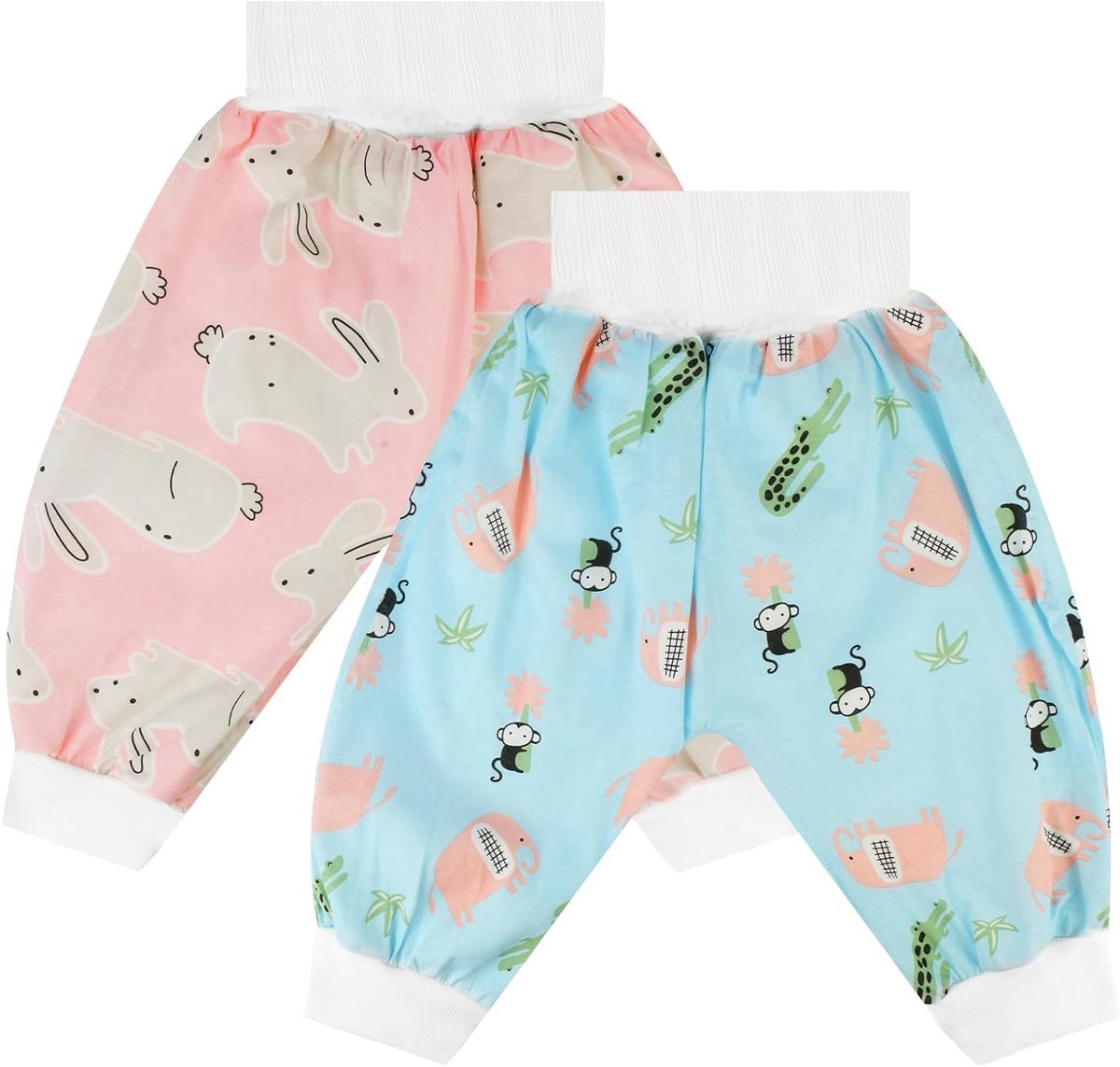 Set van 2 Absorberende Kinderen Broeken, Waterdichte Training Pants, Herbruikbare Luiers voor Meisjes, Nachtbroeken voor Kinderen
