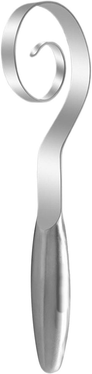 Deense Garde - Handmixer Deeg - Bakken en Mixen - Efficiënt Kneden - 25 x 5 cm - Zilverkleurig