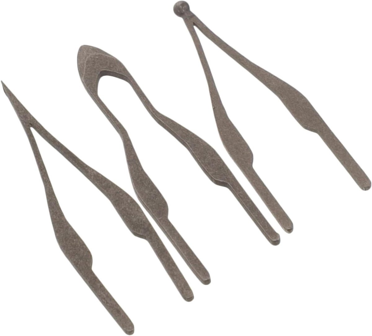 Houtbrand Tips - Pyrografie Accessoires - Gedetailleerd Ontwerpen - Nikkel-Chroom Legering - 3 Stuks - Zilverkleurig