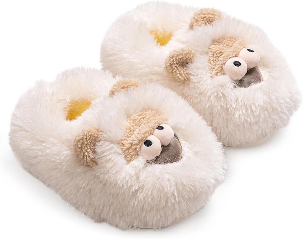 Dames Pantoffels - Huis Schoenen - Warmte Thuis - Antislip Zool - Niet Van Toepassing - Wit