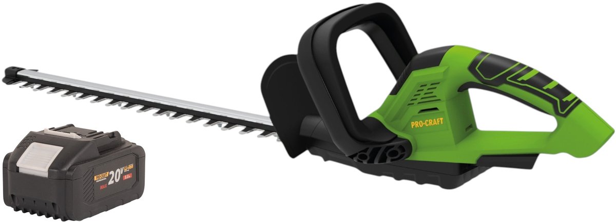 Procraft PZA24bb accu-heggenschaar 20 V 510 mm borstelloos + 1x accu 8,0 Ah - zonder oplader