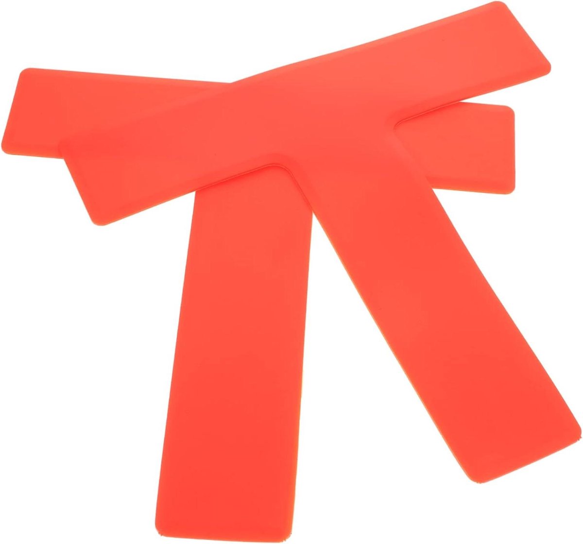 Trainingsmarkers Voetbal - Obstakelplaten Sport - Voetbaltraining Verbeteren - Felle Kleur Zichtbaarheid - 2 Stuks - Oranje