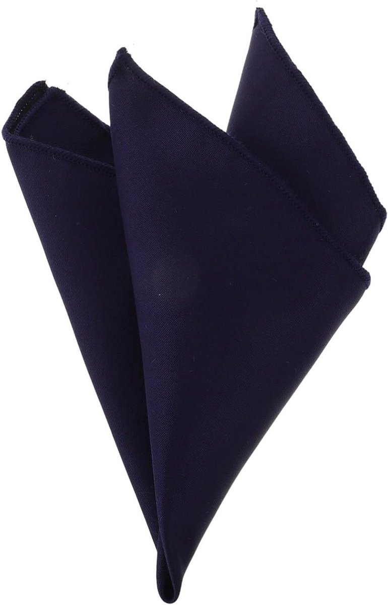 Zakdoek Heren - Accessoire Stijlvol - Feestelijke Gelegenheid - Klassiek Design - 23x23 cm - Marineblauw