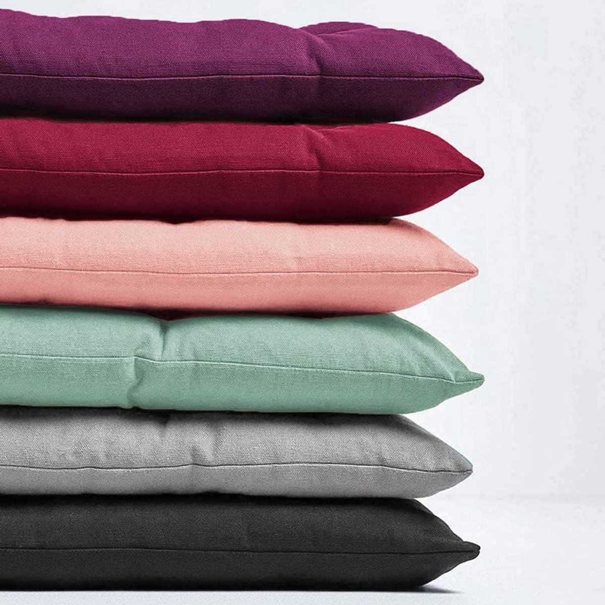 Bankkussen voor buiten - Zitkussen tuin - Comfortabel zitten - Antislip met riemen - 110 x 50 cm - Rood