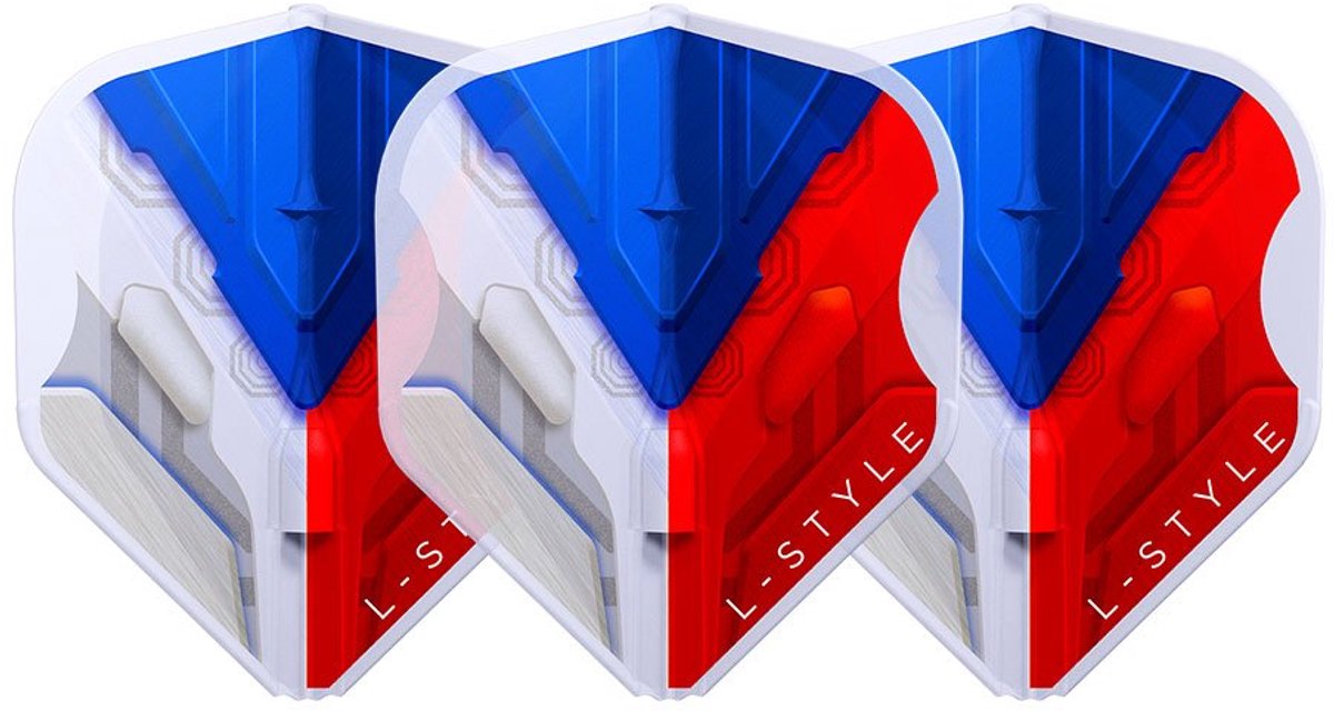 L-Style L1 EZ V-Series Czechia Clear White - Dart Flights