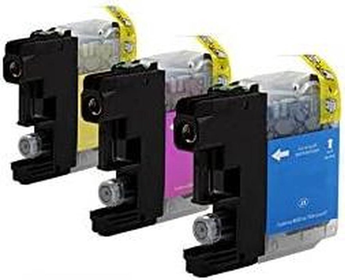 Printerinkt Cartridges - Inkt Patronen - Documenten Printen - Hoge Capaciteit - 3 x 15 ml - Cyaan Magenta Geel