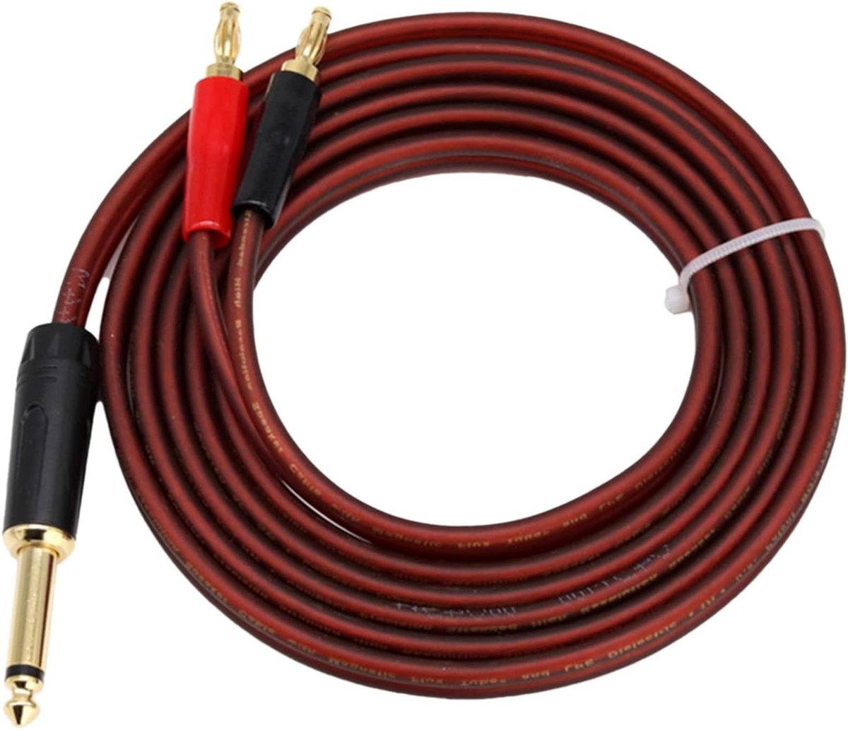 Audiokabel - Vergulde Stekkers - Signaaloverdracht - Zuurstofvrije Koper - 1.5 Meter - Zwart
