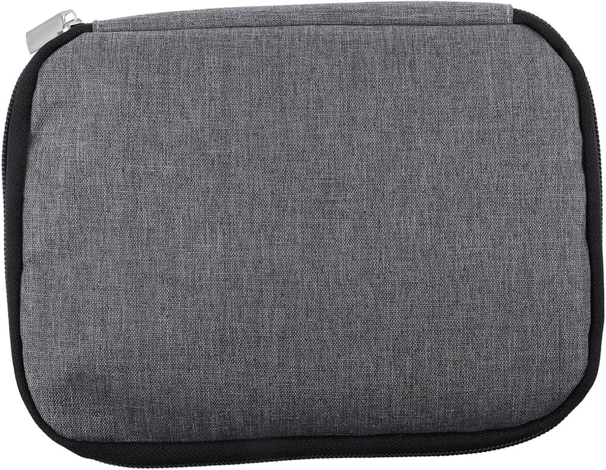 Opbergtas Organizer - Accessoire Tas - Reis Organisatie - Met Rits - 22 x 17 cm - Grijs