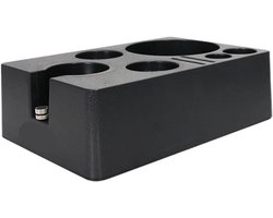 Espresso Verdichtingsstation - Koffie Tamper Station - Koffie Bereiden - Geïntegreerde Koffiedikbak - 51-58 mm - Zwart