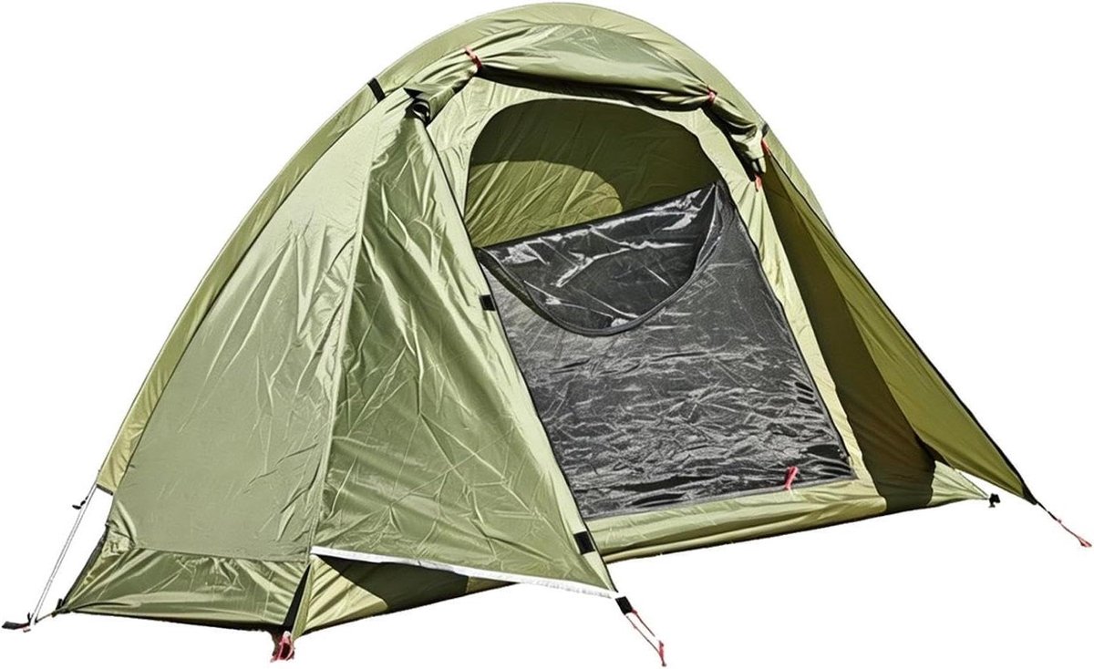 Campingtent 1 Persoon - Draagbare Slaaptent - Outdoor Avonturen - Automatische Montage - 250x150x120 cm - Leger Groen