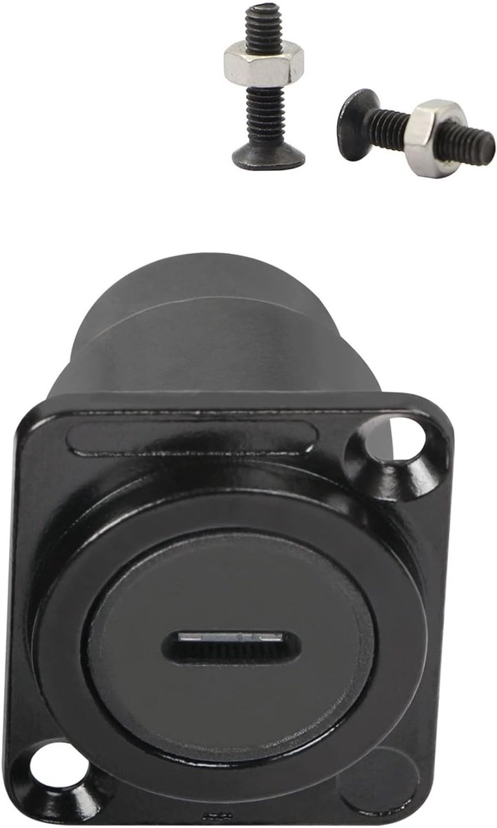 D-Type Panel Mount Coupler, USB-C Female naar Type C Female Passsthrough Module voor Audio, Video en Netwerkapparatuur, Hoogwaardige Verbindingen en Betrouwbaarheid